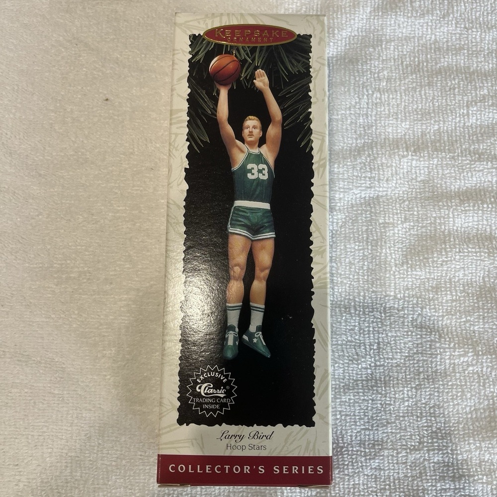 Hallmark Keepsake Larry‎ Bird Hoop Stars Ornament Boston Celtics NBA All stars